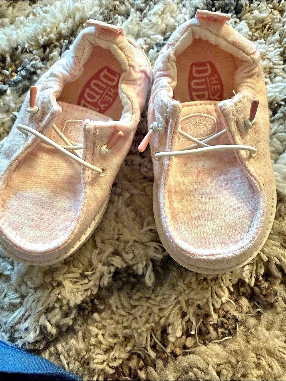 Hey Dude LilDude Slip-On Stretch Jersey Girls Sneakers Pink US 3